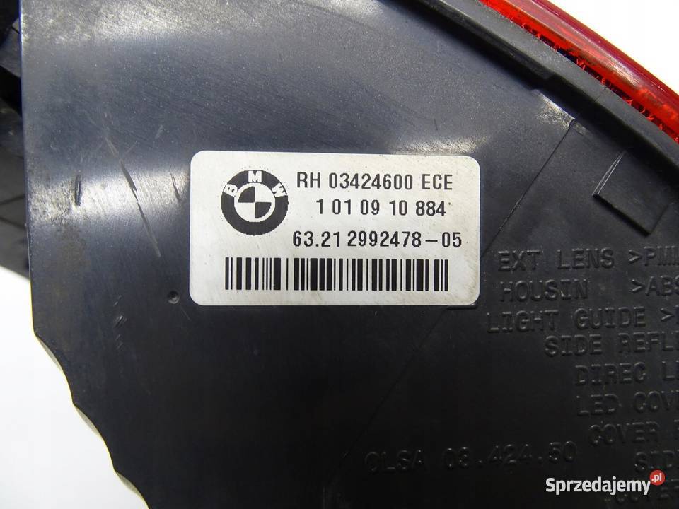 LAMPA PRAWY TYŁ PRAWA TYLNA 2992478 BMW X1 E84 osobowe