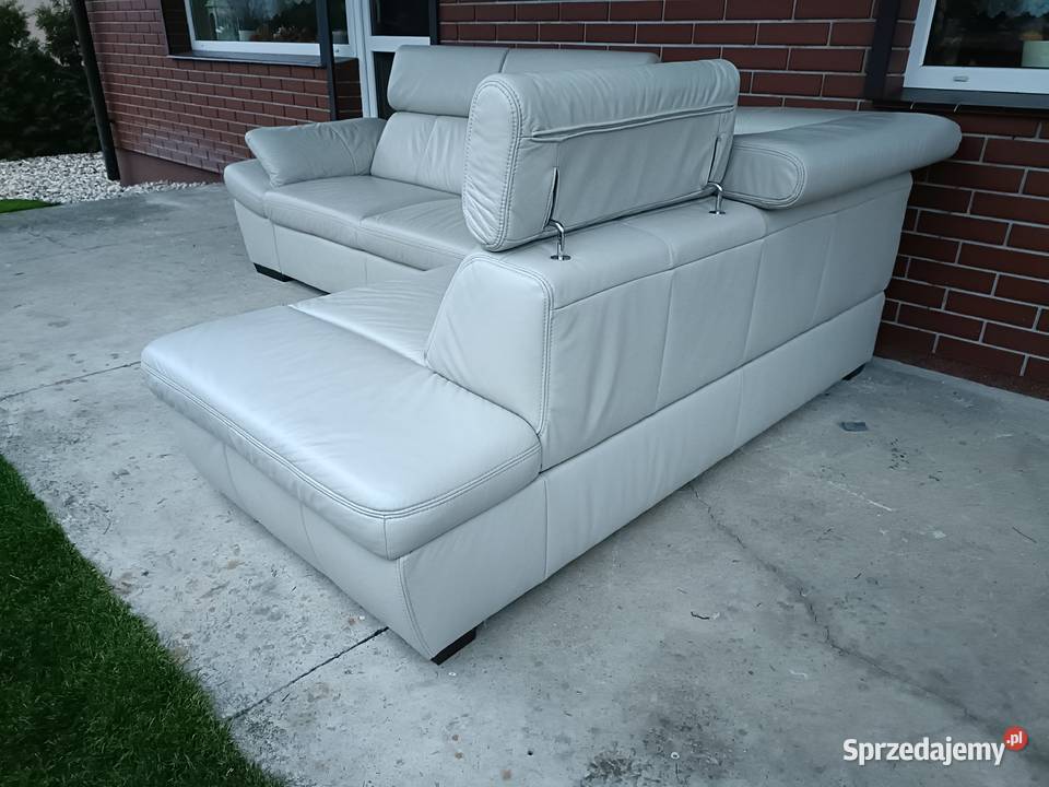 Sprzedam narożnik ze skóry Komplety wypoczynkowe wielkopolskie Konin