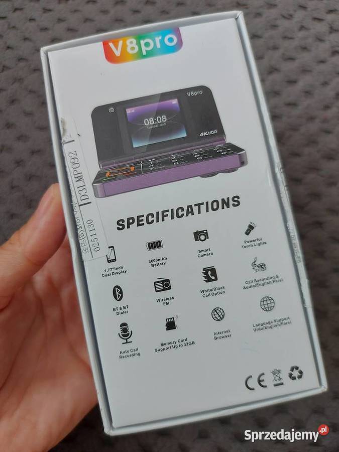 Mały telefon V8 pro śląskie Sosnowiec