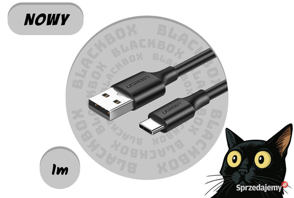 NOWY Kabel Ugreen Nickel Plating USBAUSBC 1m mazowieckie Węgrów