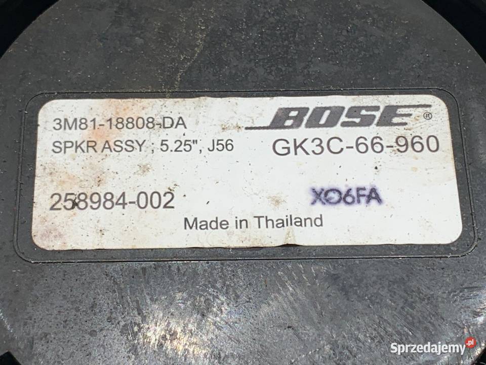 GŁOŚNIKI KOMPLET MAZDA 6 GY GK3C66960 Kombi 0208
