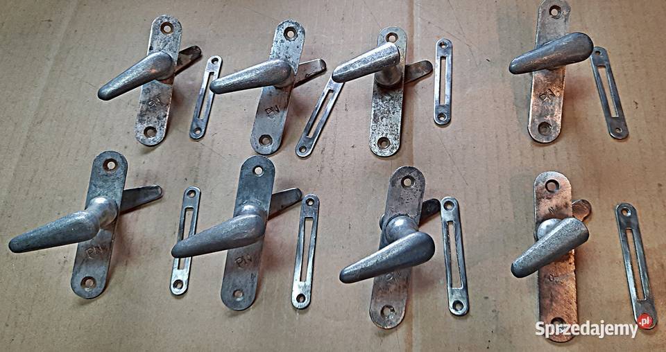 Klamki okienne aluminiowe z PRL Ostrów Wielkopolski