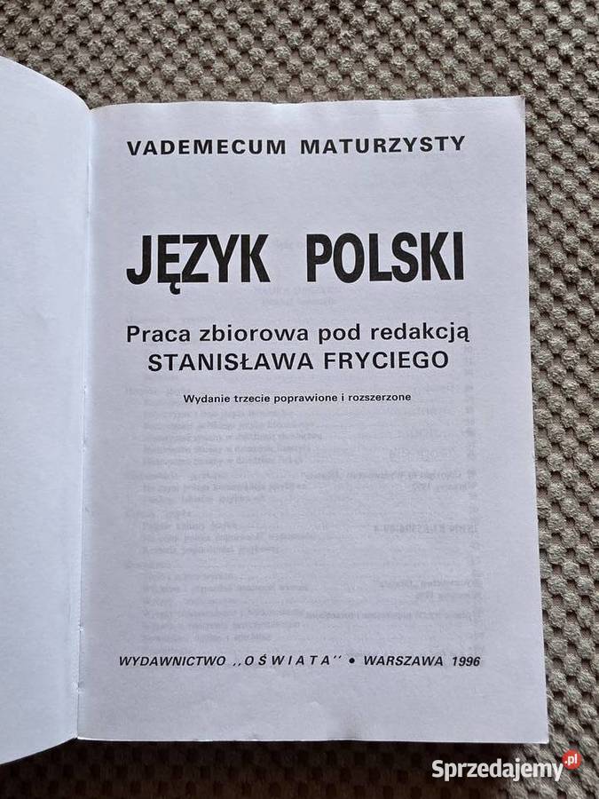 Vademecum maturzysty język polski małopolskie Kraków