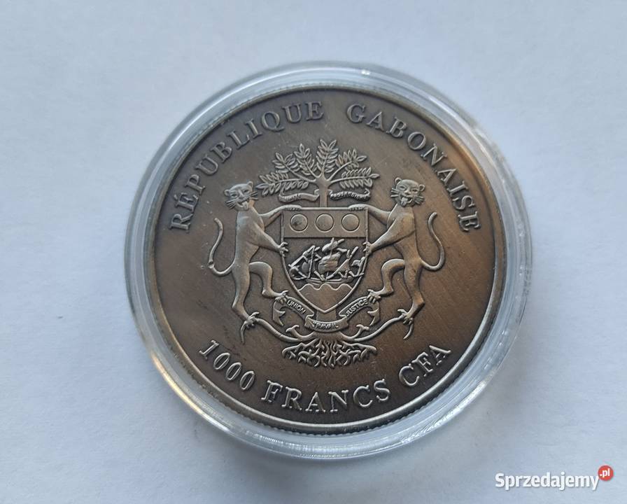 Moneta REP GABONAISE 1000 CFA 2016 ŻYRAFA mazowieckie sprzedam