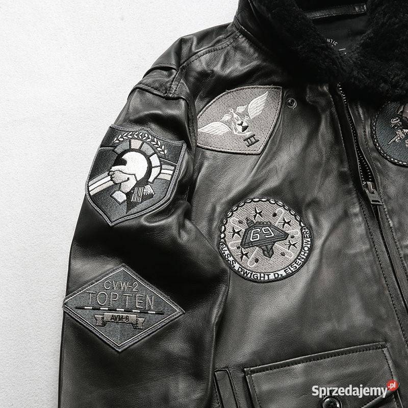 Nowa kurtka skórzana Avirex Top Gun skóra czarna mazowieckie