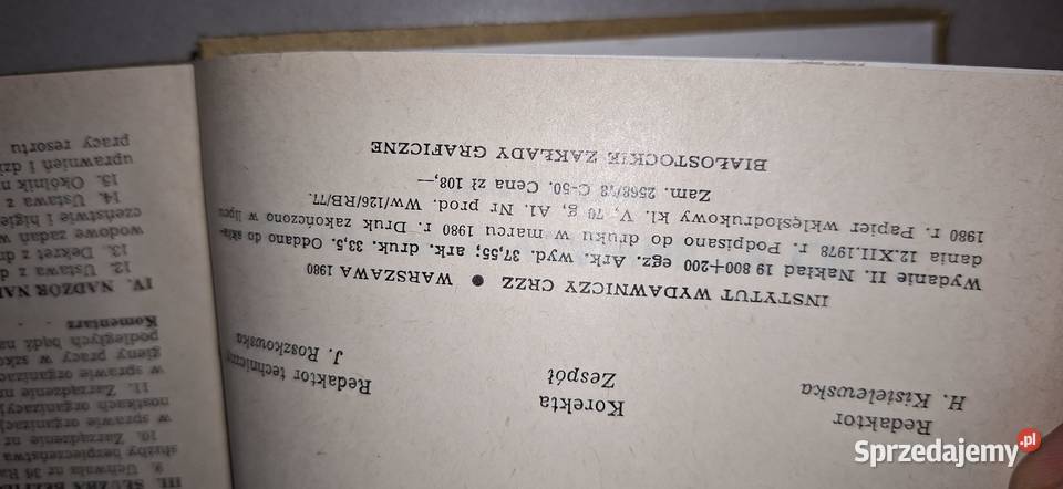 II wydanie niski nakład Zbiór przepisów BHP w wielkopolskie