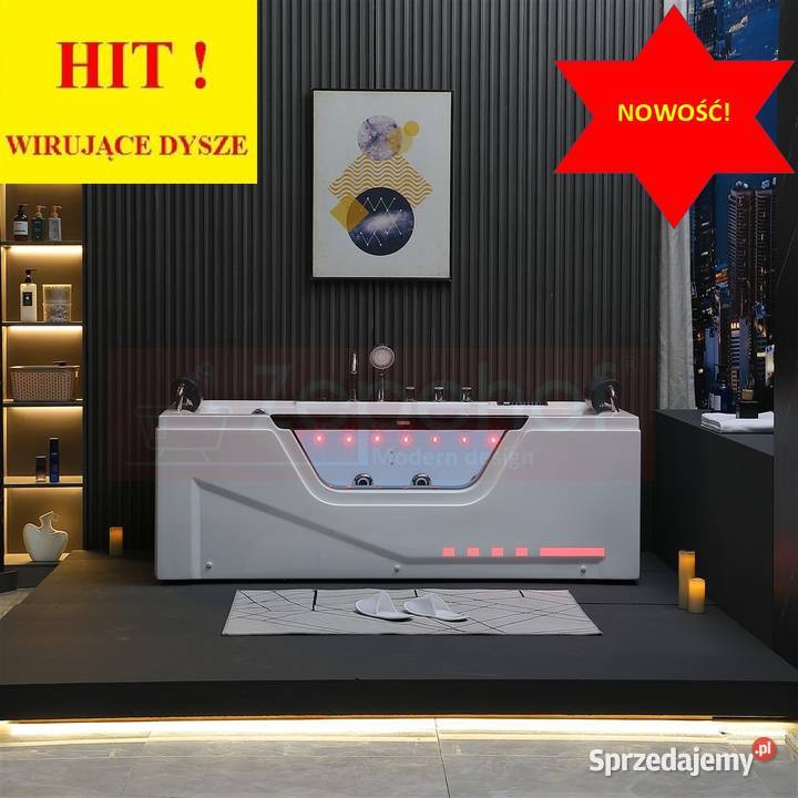 Wanna z hydromasażem BC638B prostokątna