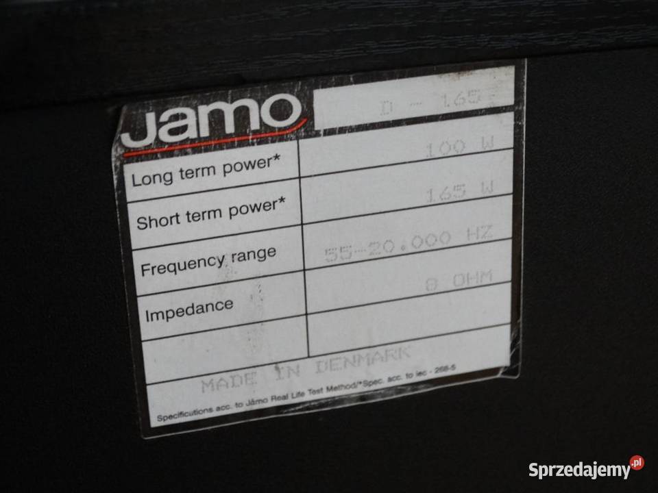 Kolumny głośniki Jamo D165 2x160 wat Vintage