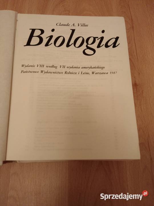 Biologia Claude A Villee hit okazja twarda Wrocław