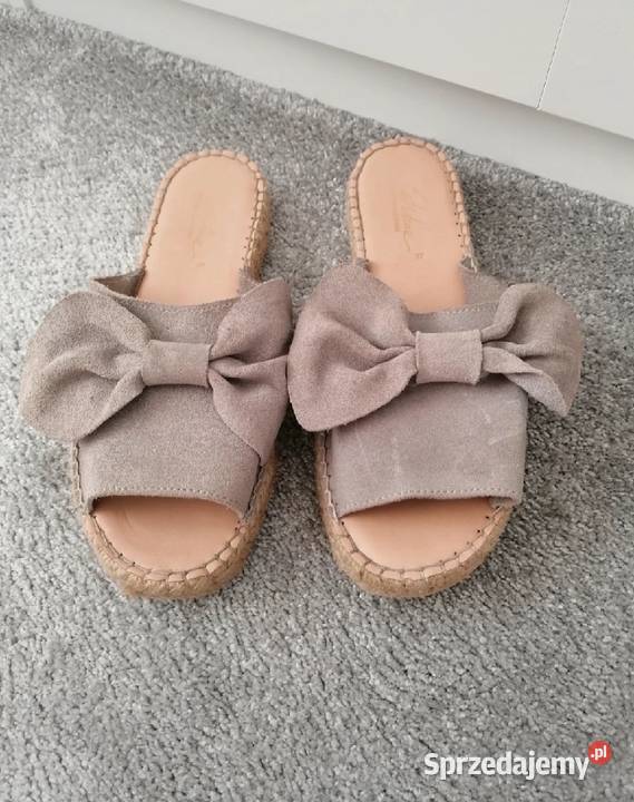 skórzane klapki uszy rozmiar 37 Lubartów sprzedam