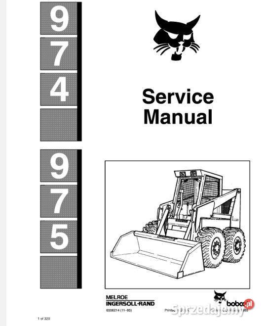Bobcat E57W 440B 974 975 instrukcje naprawy motoryzacja, transport Kielce