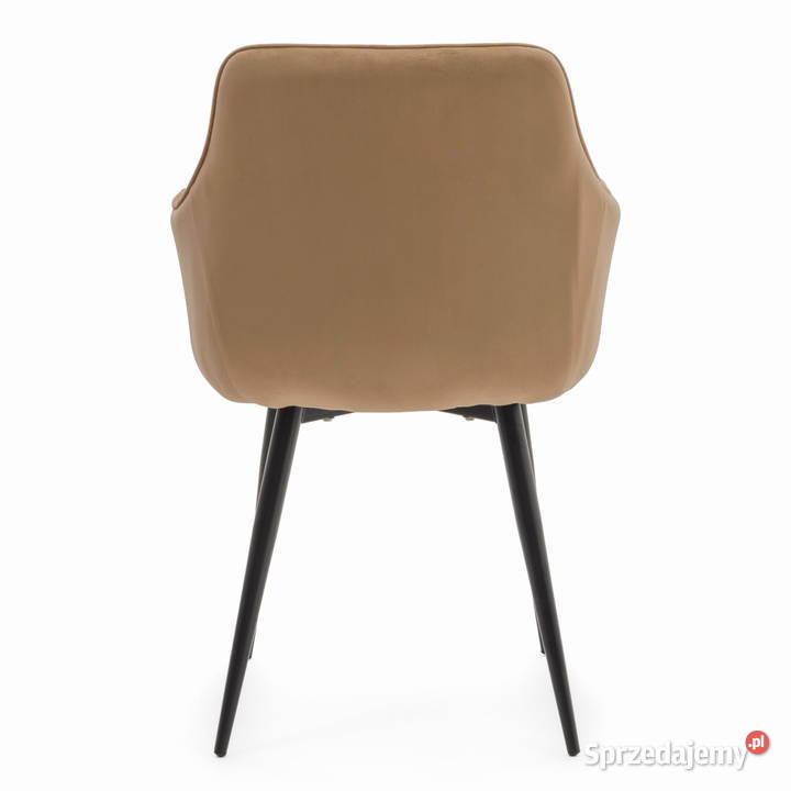 Ciemnobeżowe Krzesło Tapicerowane Quattro 58cm Tarchały Małe