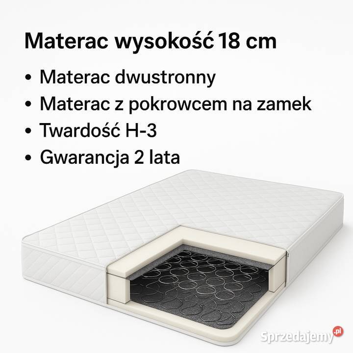 Materac Sprężynowy Hotelowy 180x200 Koszalin sprzedam