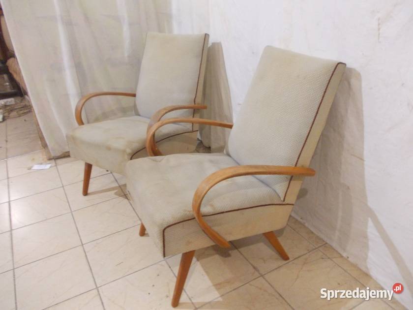 Stare fotele Czechosłowackie J Smidek model 53 śląskie Bielsko-Biała