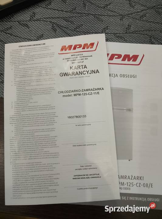 Lodówka na gwarancji CZYSTA Lodówki i zamrażarki