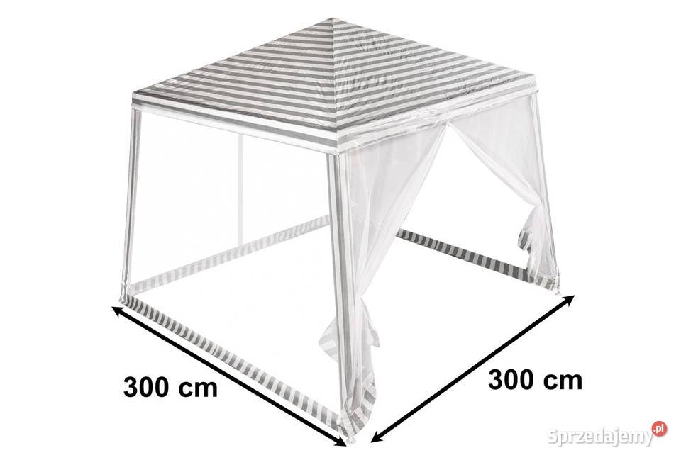 NOWY PAWILON NAMIOT Z Moskitierą 3x3m Biały małopolskie Kraków