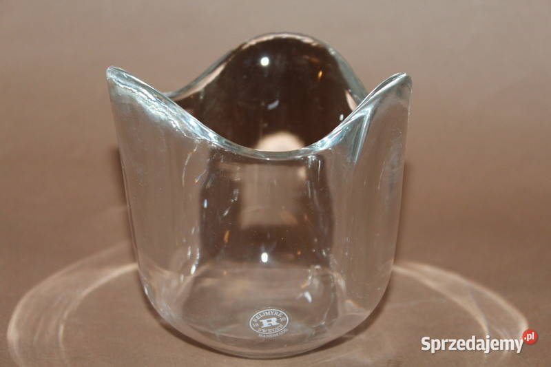 Szklany świecznik Reijmyre Szwecja 926 Szczecin