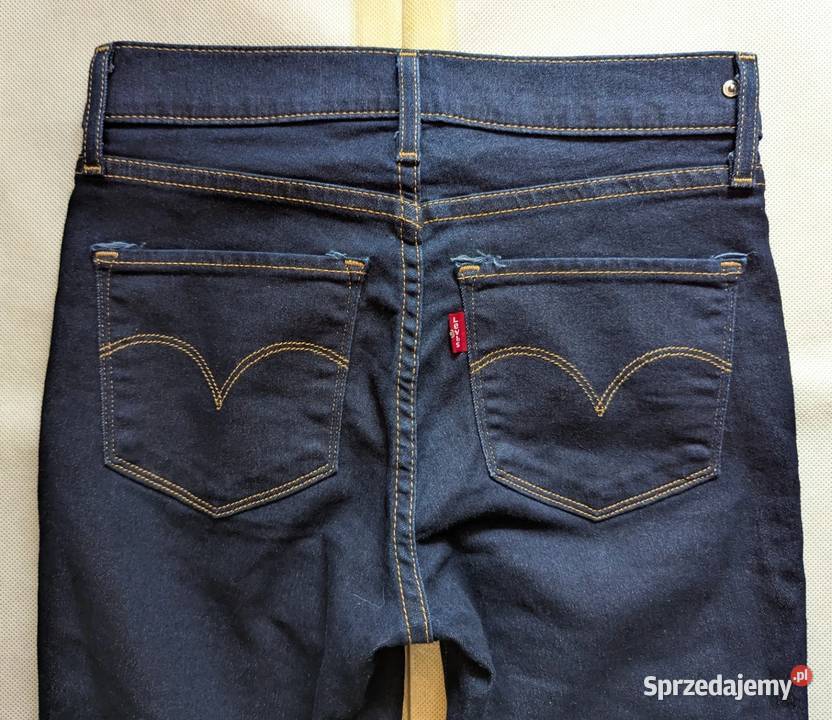 Levis Mile High Super Skinny Jeansy Blue Denim Warszawa sprzedam