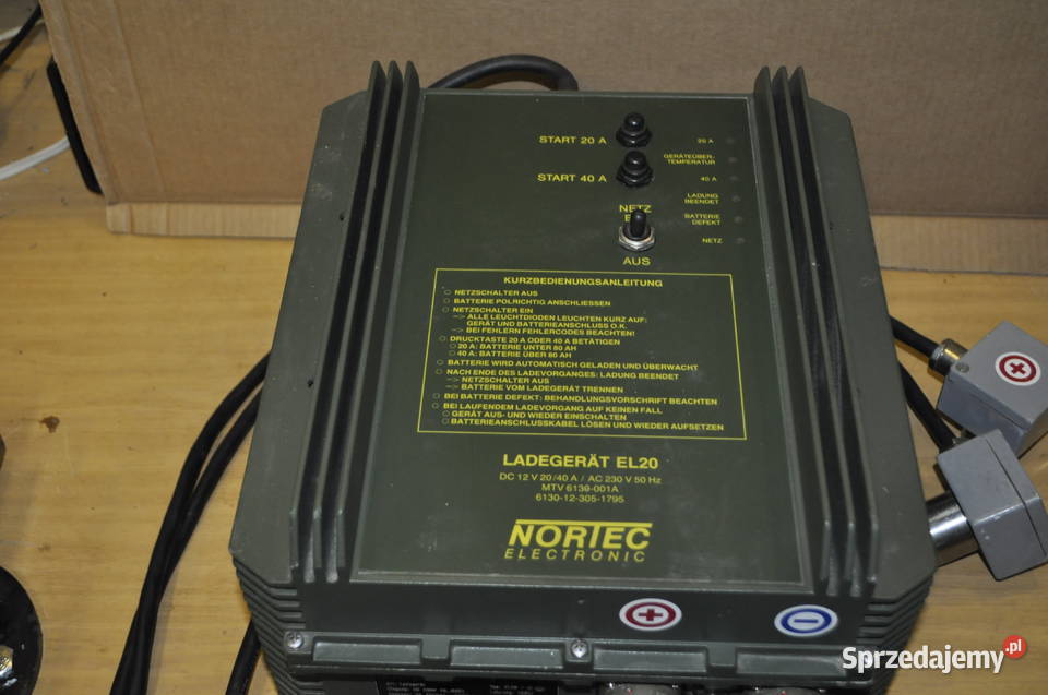 Prostownik NORTEC EL20 12V 40A20A BUNDESWEHRA Lubin sprzedam