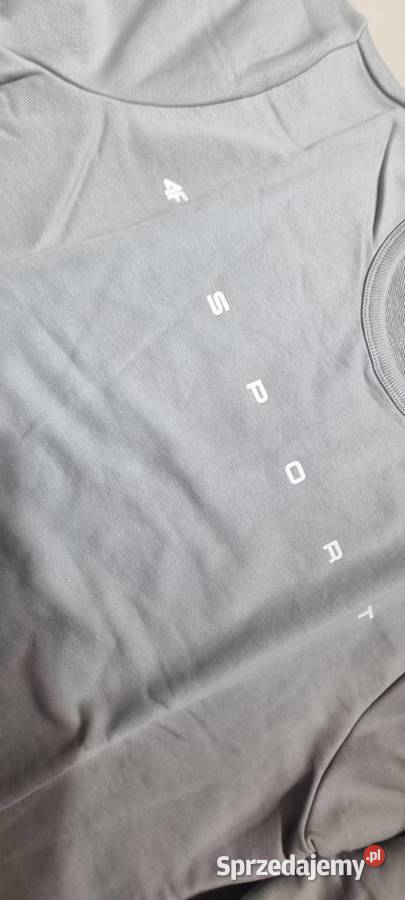 NowaBluza dresowa 4F nierozpinana męska szara Odzież codzienna Legnica