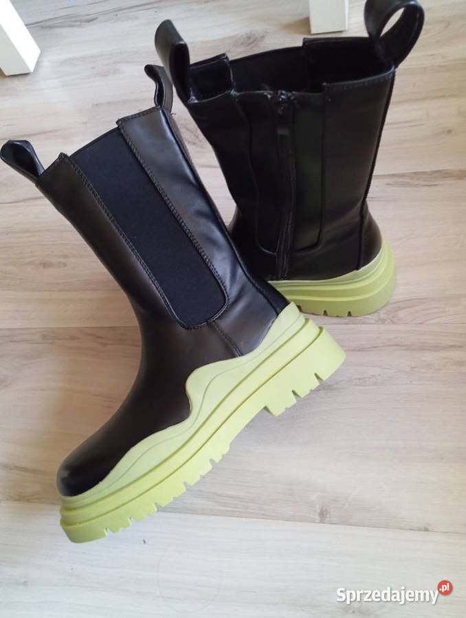 Botki ocieplane kalosze Kozaki damskie r 39 Łódź