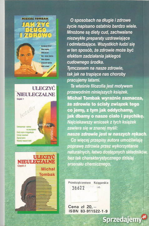 Droga do zdrowia Tombak Michał 2000 Tarnów sprzedam