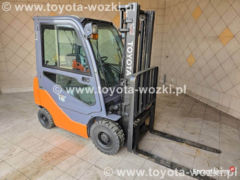 Wózek widłowy TOYOTA 8FDF15 KABINA 1800 mth Mysłowice sprzedam