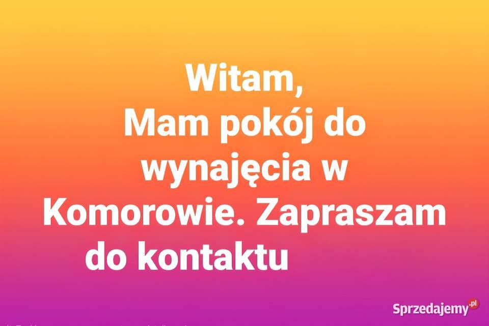 Pokój do wynajęcia Komorów mazowieckie Pruszków