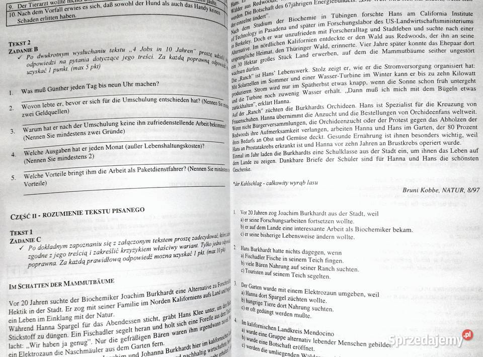 Język niemiecki Informator maturalny Matura 1999 Chełm