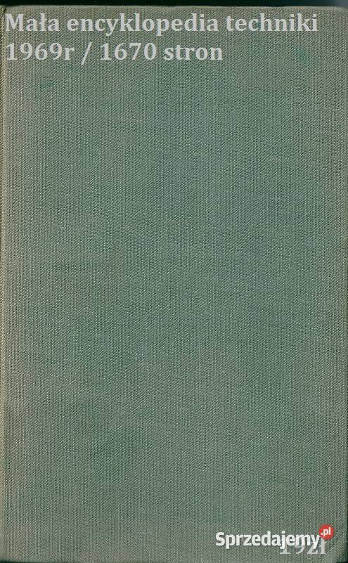 Mala encyklopedia techniki PWN 1969technikanauka Łódź