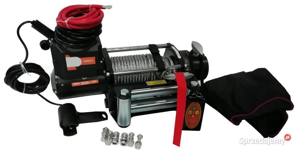 WYCIĄGARKA PRESKO WINCH PEW 12000 55T 12V LAWETA Solec Kujawski