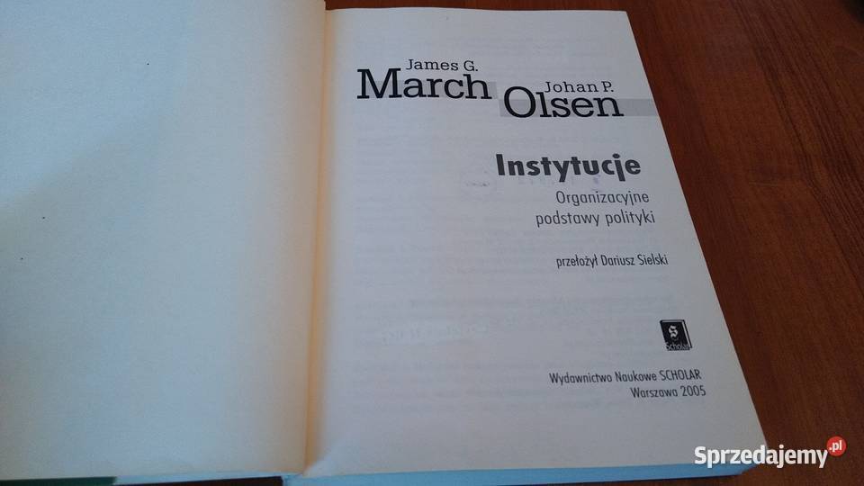 Instytucje organizacyjne podstawy polityki James Gdańsk