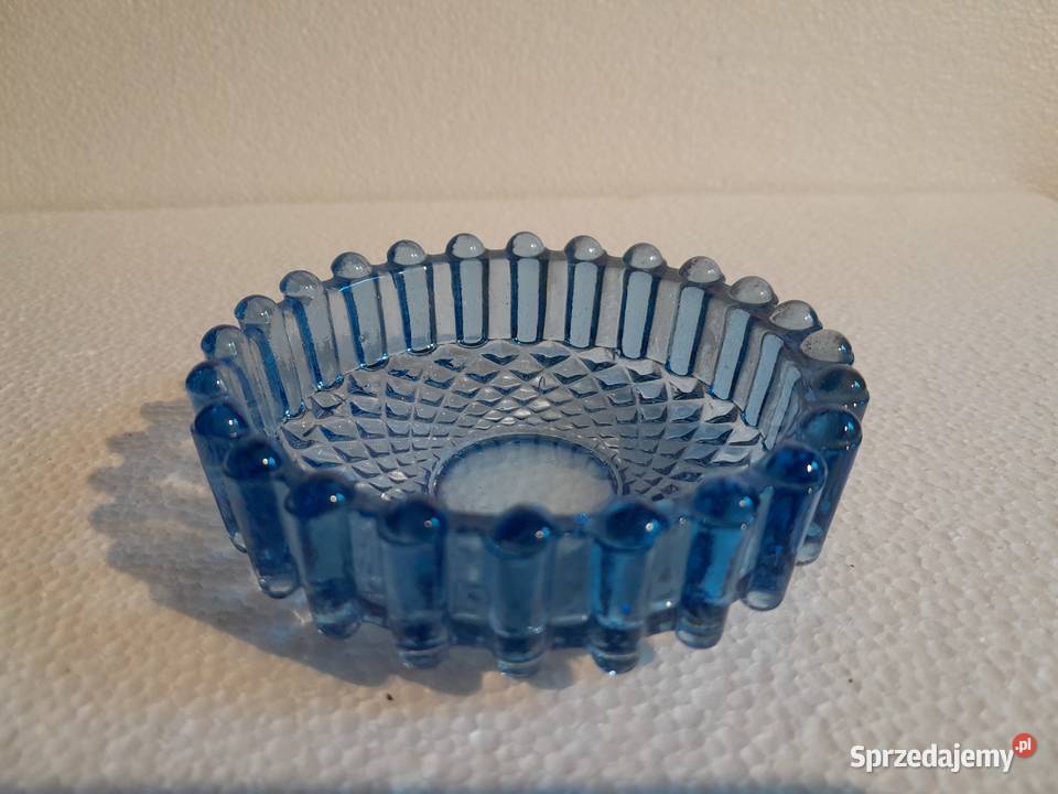 Stara niebieska miseczka HSG Ząbkowice PRL retro Dąbrowa Górnicza