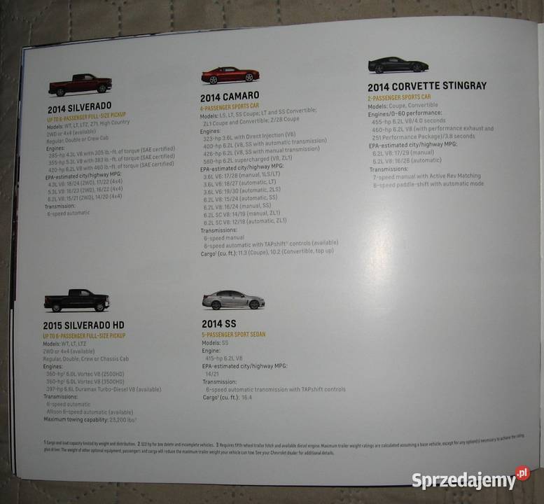 Chevrolet 2013 prospekt katalog Kępice