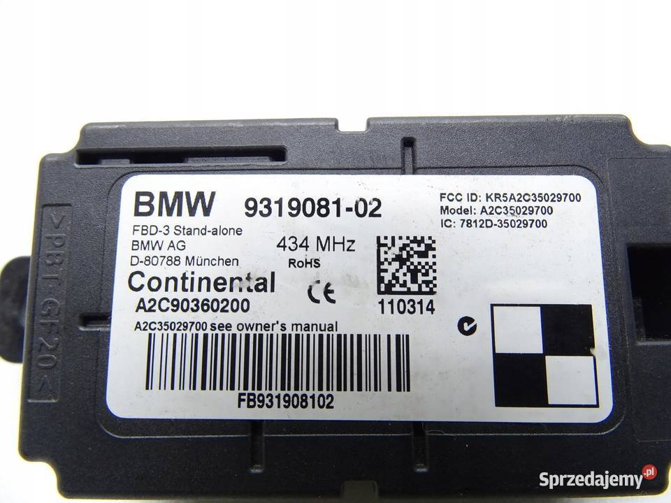 MODUŁ STEROWNIK ZDALNEGO STEROWANIA BMW F30 F31