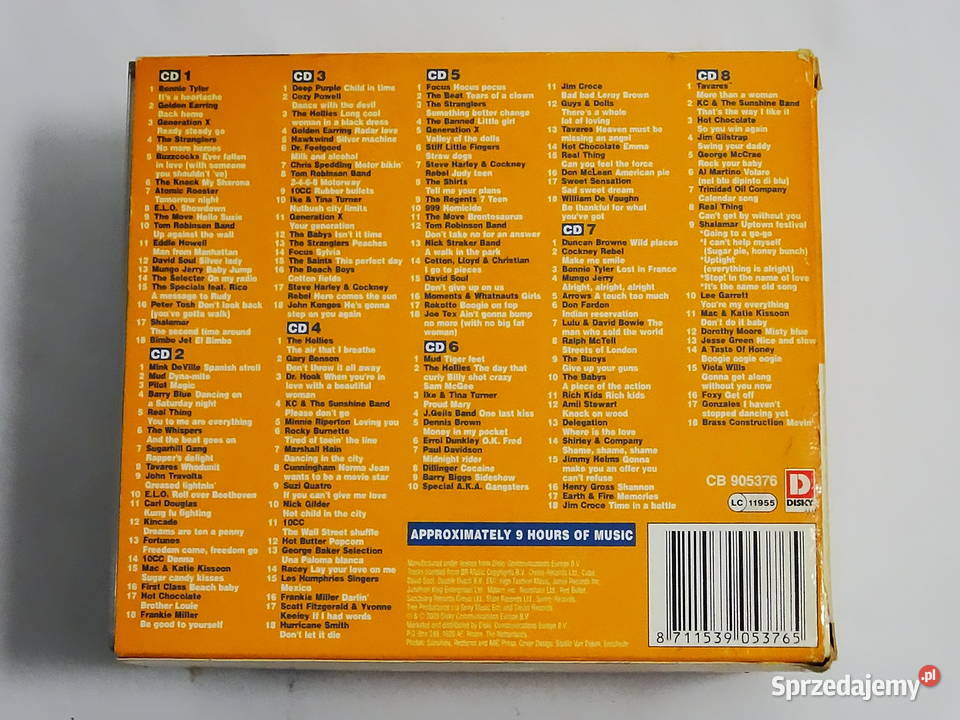 Zestaw muzyczny Greatest Hits of the 70s 8 płyt Biłgoraj