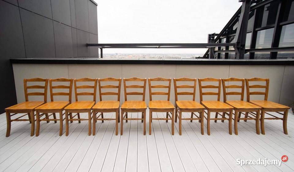 Duzy stół krzesła Australii lite drewno Krzyków