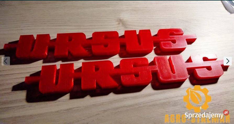 URSUS napis logo emblemat 3D zestaw 2 mocny Antyki, Sztuka, Kolekcje Majdan Królewski