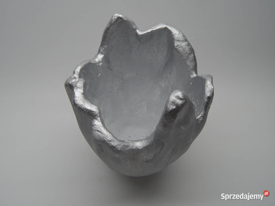 Donica Betonowa 23 Biała Srebrna Grabina