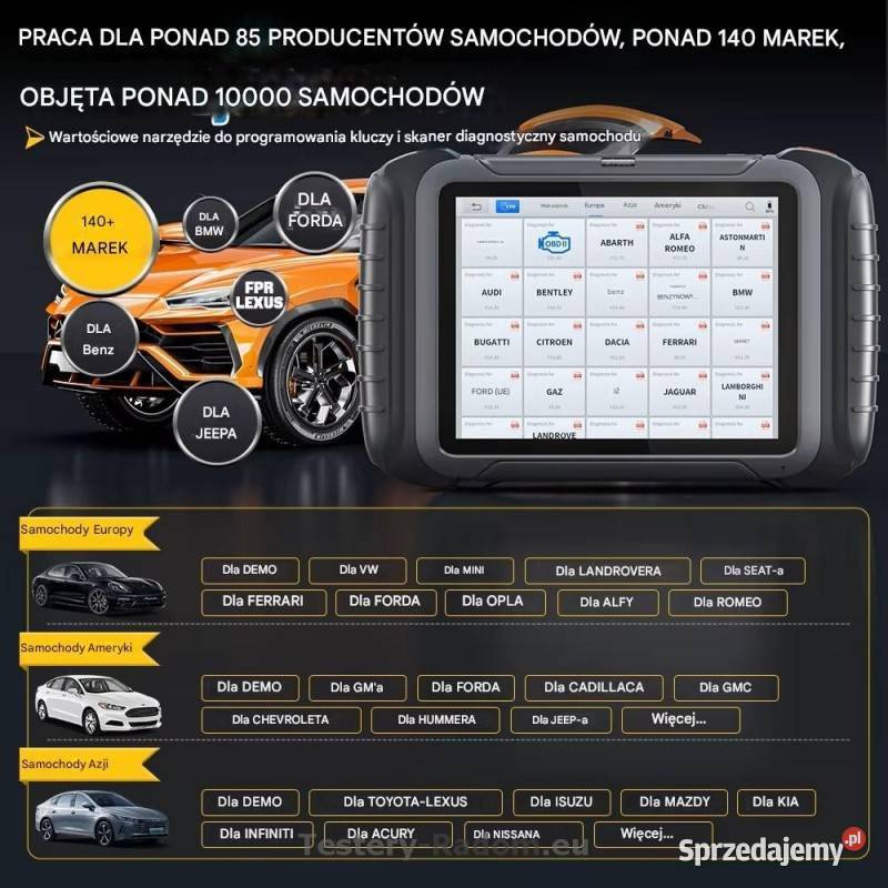 XTOOL D8S ECU Kodowanie Can FD DOIP Funkcje Radom