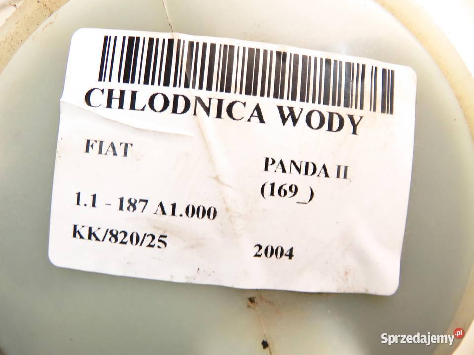 CHŁODNICA WENTYLATOR FIAT PANDA II 11 617845