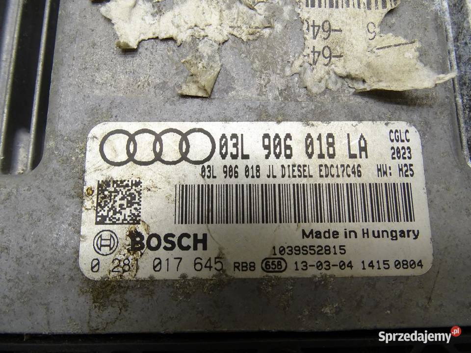 STEROWNIK KOMPUTER SILNIKA 03L906018LA 20 TDI