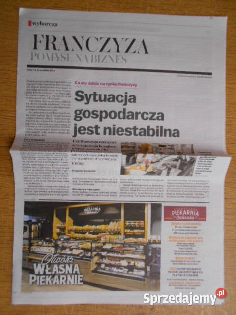 Franczyza pomysł na biznes sześć dodatków G Parczew sprzedam