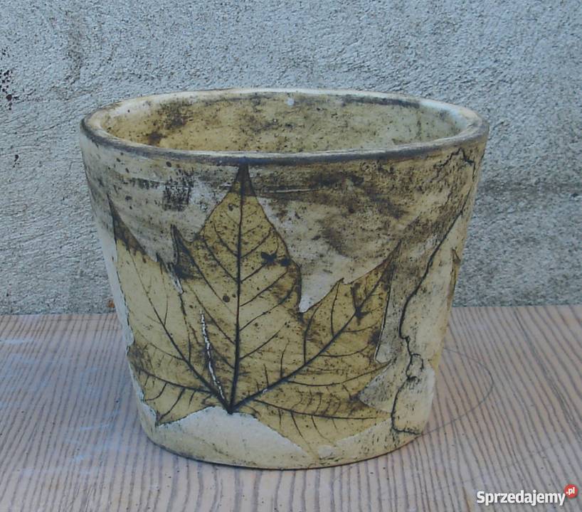 Ceramiczna donica ogrodowa 25 x 25 mrozoodporna Jelenia Góra