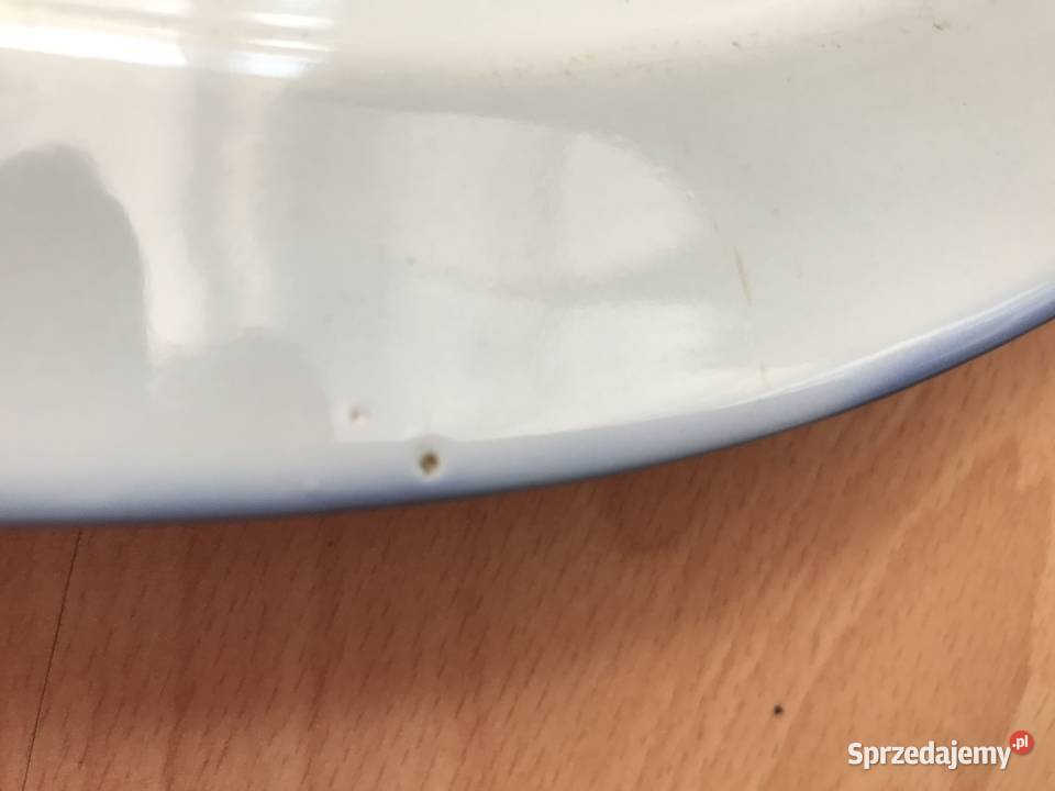 Półmiski Tułowice niebieskie lata 70 PRL 3 Porcelana i szkło Łódź