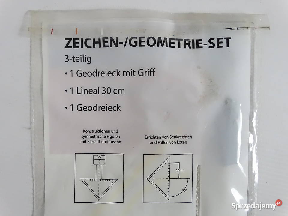 Nowy Zestaw Geometryczny Rex 3 elementy Idealny lubelskie Biłgoraj