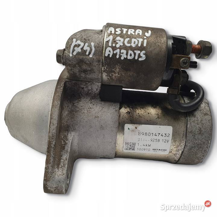 ROZRUSZNIK Opel Astra J 17 CDTI 8980147432 osobowe Chełm