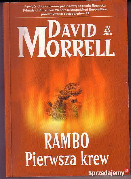8521 RAMBO PIERWSZA KREW DAVID MORRELL przygodowe Czyrna sprzedam