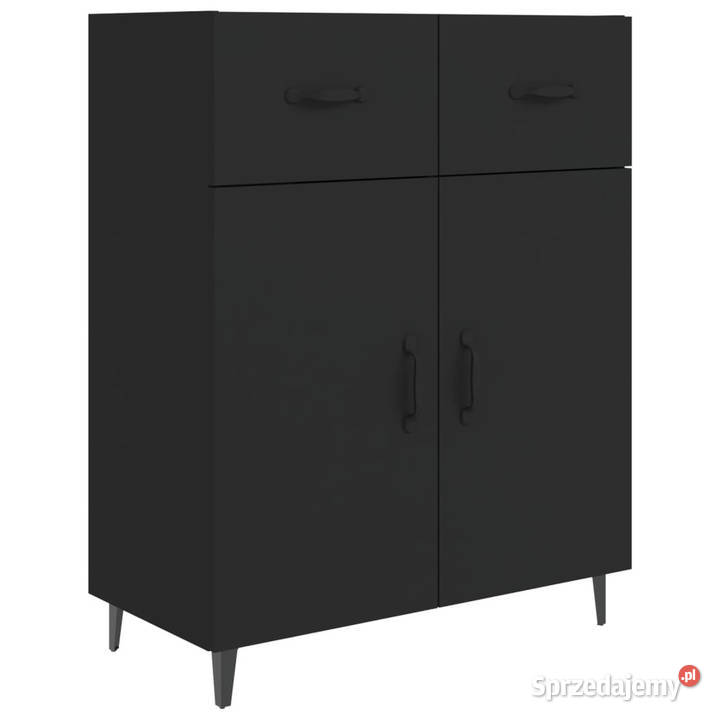 Szafka czarna 695x34x90 materiał drewnopochodny