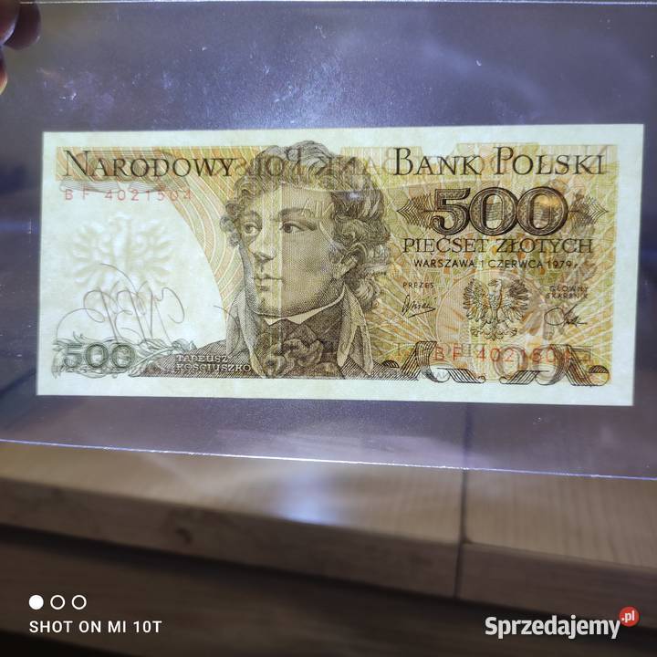 500 złotych 1979 seria BF UNC Milicz